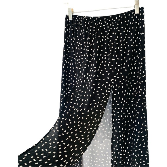 🛑SOLD Stone Cold Fox Cryptic Maxi Skirt Silk in Black Size 1 - Picture 4 of 8